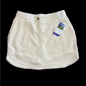 Pebble Beach Cream Quilted A-Line Skort NWT